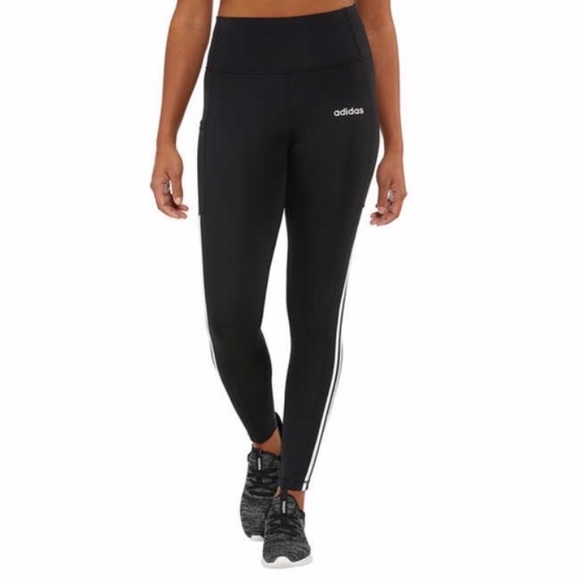 adidas Ladies' 7/8 Active Tight Legging, 3-Stripe - Picture 12 of 14
